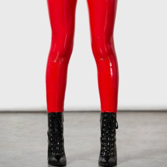 SOLD! 🆕Killstar "Bad B*tch" Leggings [RED] - Picture 12 of 14